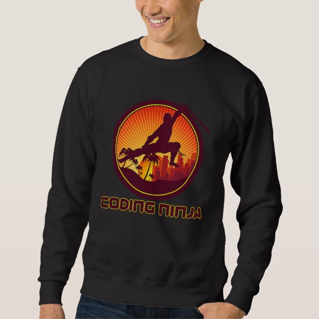 Code Ninja Computer Coding Programmer Engineer Ret Sweatshirt (Front)