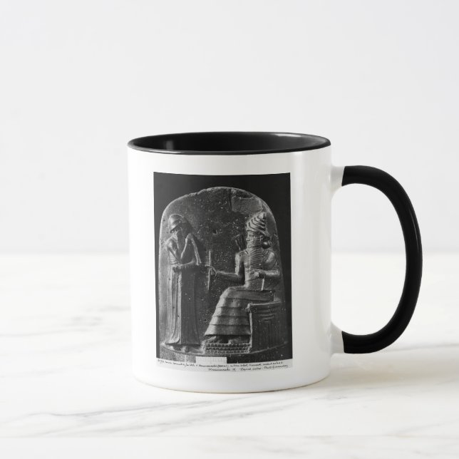 Code of Hammurabi, top of the stele Mug (Right)