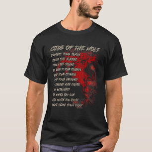Code Of The Wolf, Protect You Family, Viking Wolf T-Shirt