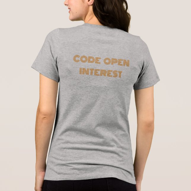 Code Open Interest Tri-Blend Shirt (Back)