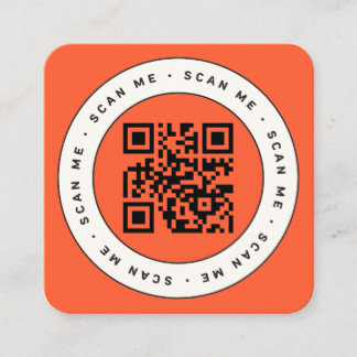 Code QR Personnalisé Square Business Card