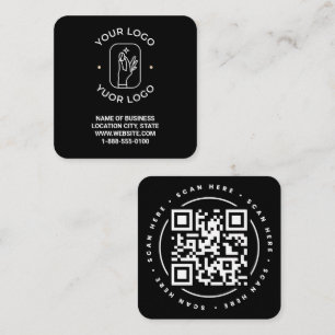 Code QR Personnalisé Square Business Card