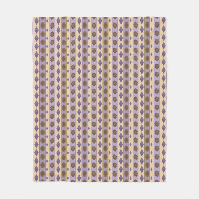 CODE symbols blue small print Fleece Blanket (Front)