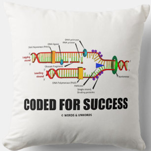 Coded For Success (DNA Replication) Cushion