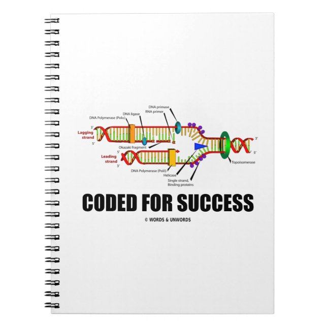 Coded For Success (DNA Replication) Notebook (Front)