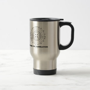 Coded For Translation RNA Codon Wheel Geek Humour Travel Mug