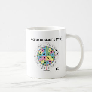 Coded To Start And Stop (Codon Wheel) Coffee Mug