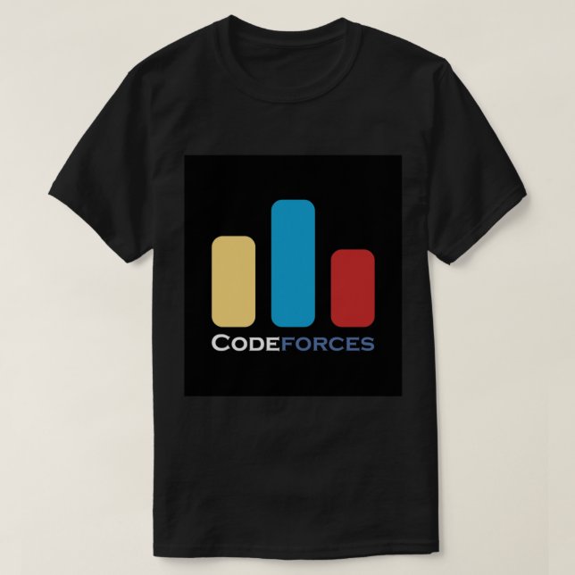 Codeforces Official Dark       T-Shirt (Design Front)
