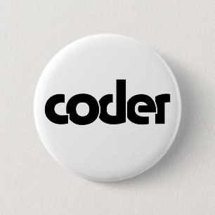 Coder 6 Cm Round Badge