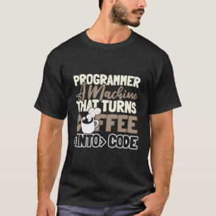 Coder Caffeine - Developer Programming Coffee Prog T-Shirt
