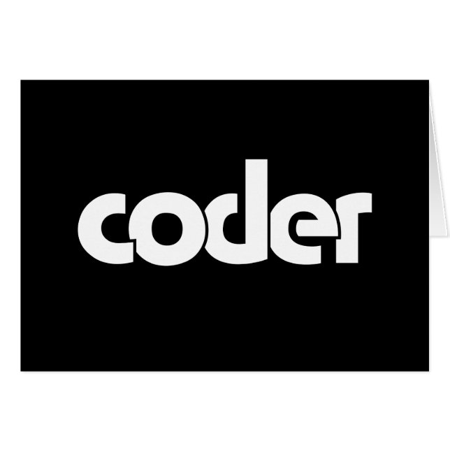 Coder Card (Front Horizontal)