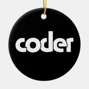 Coder Ceramic Ornament