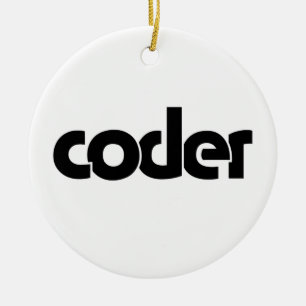 Coder Ceramic Ornament