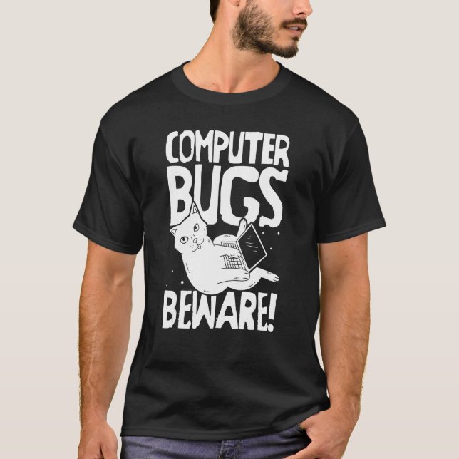 Coder Coding  Developer Software Engineer Cat Prog T-Shirt (Front)