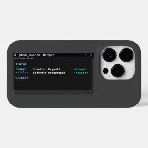 Coder Format Computer Programmer Notepad Dark Mode Case-Mate iPhone 14 Pro Case