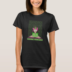 Coder Princess Coding Software Programming Program T-Shirt
