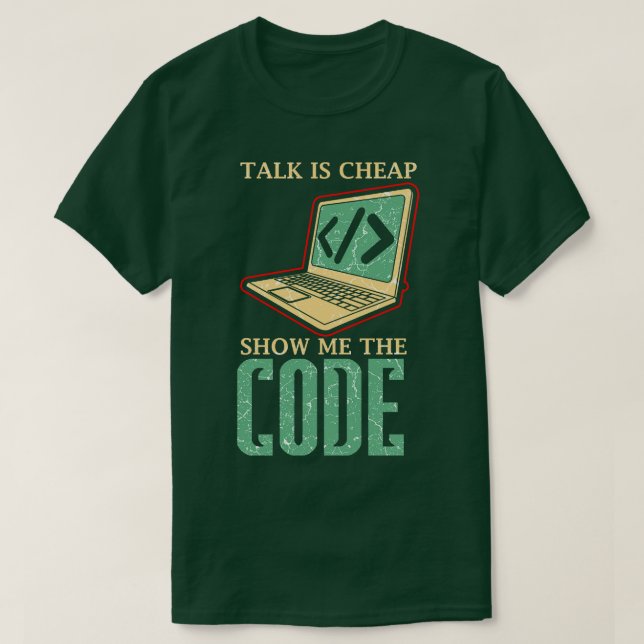 Coder Programmer Software Developer 1 T-Shirt (Design Front)