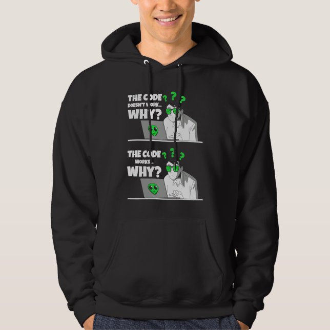 Coder Programmer Software Engineer  Idea IT Fan Hoodie (Front)