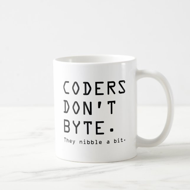 Coders Don't Byte Coffee Mug (Right)