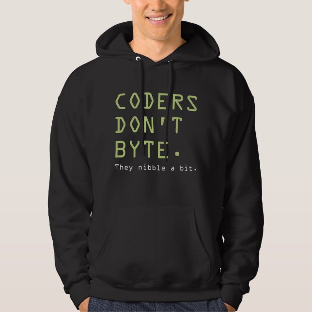 Coders Don't Byte Hoodie (Front)