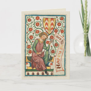 Codex Manesse CC0554 Birthday Card