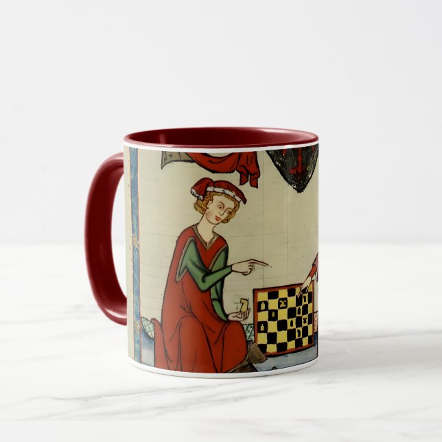 Codex Manesse Mediaeval Chess Players Mug (Front Left)