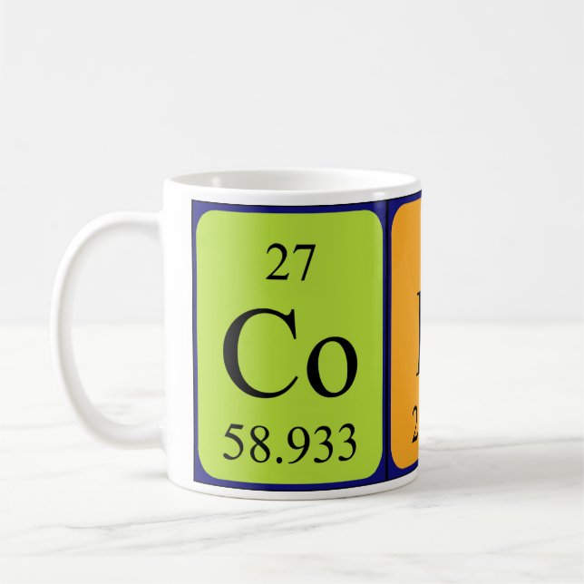 Codi periodic table name mug (Left)