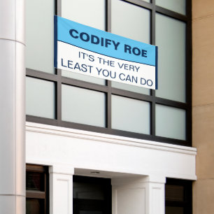 Codify Roe It's the Least You Can Do Congress Banner
