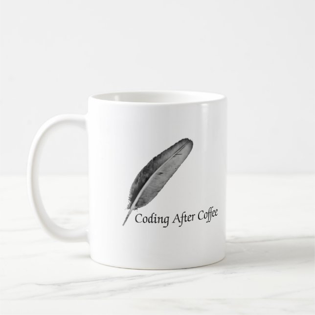 Coding After Coffee Programmers Mug  (Left)