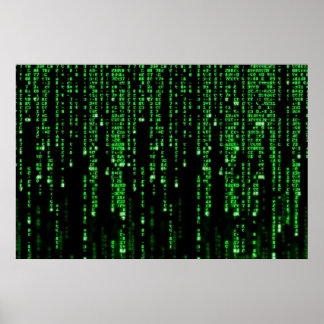 Coding binary numbers poster