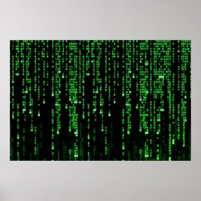 Coding binary numbers poster (Front)