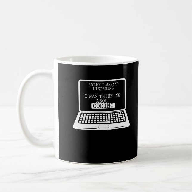 Coding Fun Computer Engineer Funny Programmer Coffee Mug (Left)