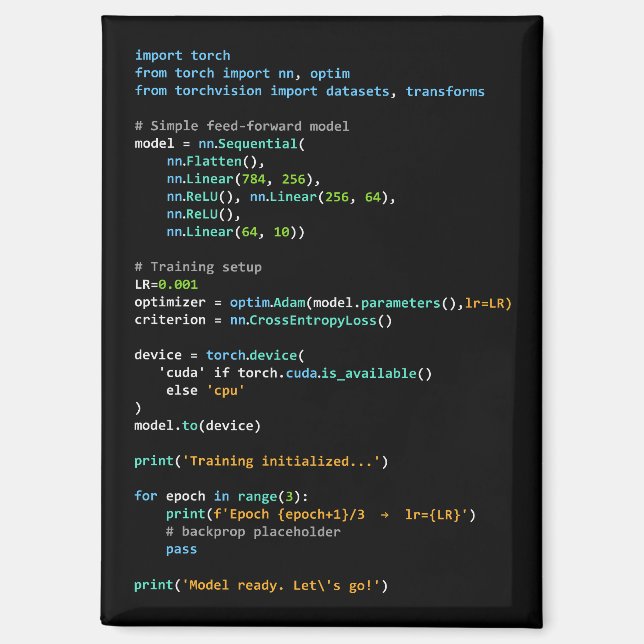 Coding Humour - Developer Logic and Tech Life Magnet (Front)