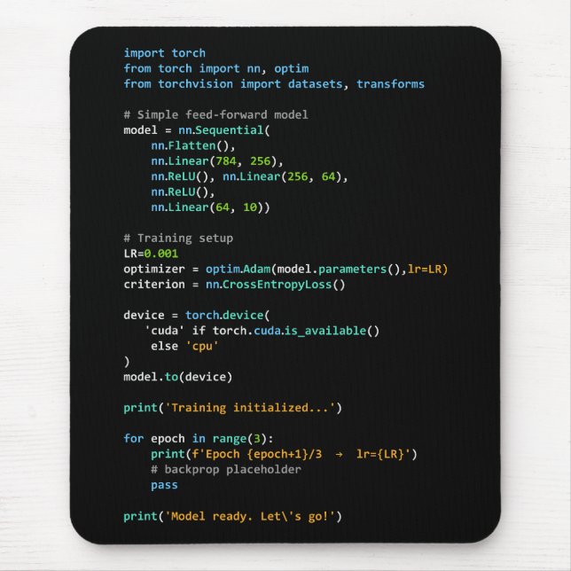 Coding Humour - Developer Logic and Tech Life Mouse Pad (Front)