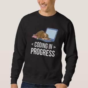 Coding In Progress Coder Programmer Computer Nerd Sweatshirt