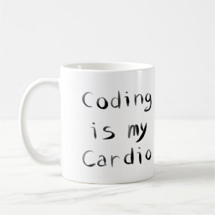 Coding is my Cardio Funny Programmer Coder Coffee Mug