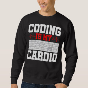 Coding Is My Cardio Programming Software Developer Sweatshirt