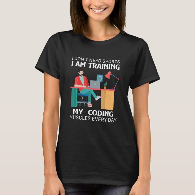 Coding Muscles Training Trainee T-Shirt (Front)