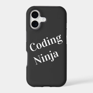 Coding Ninja Black White