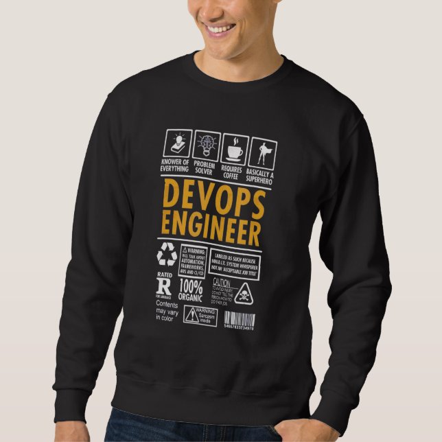 Coding Quote Devops Engineer Software Engineering Sweatshirt (Front)
