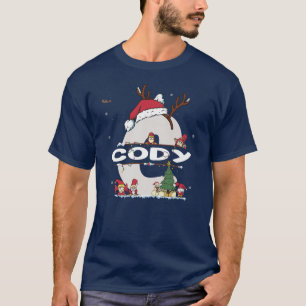Cody Christmas  w Cody Name for funny Xmas  T-Shirt