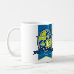 Cody knight shield green blue bear name meaning coffee mug