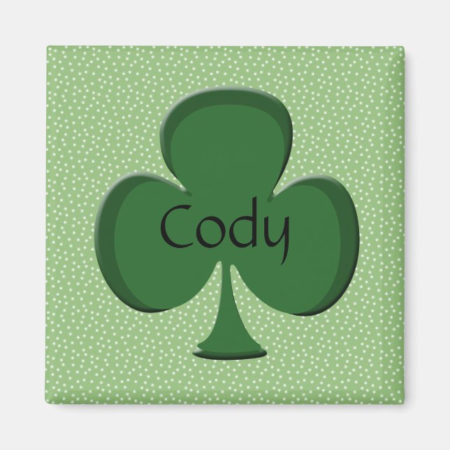 Cody Shamrock Name Magnet (Front)