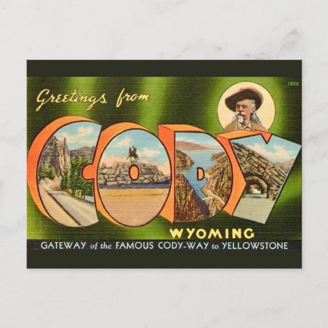 Cody Wyoming  Postcard (Front)