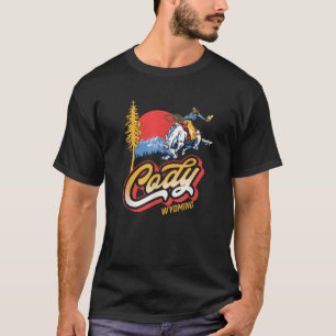 Cody Wyoming Vintage Rodeo Cowboy Bronco Retro 80s T-Shirt