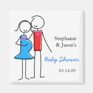 Coed Baby Shower Magnet, Boy Magnet