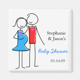 Coed Baby Shower Magnet, Boy Magnet