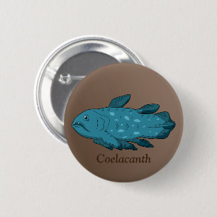 Coelacanth 6 Cm Round Badge