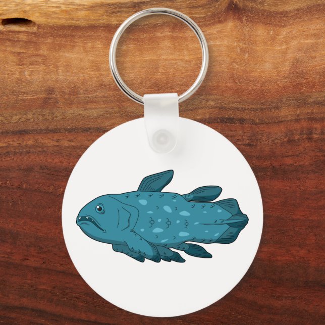 Coelacanth- Ancient Fish Key Ring (Front)