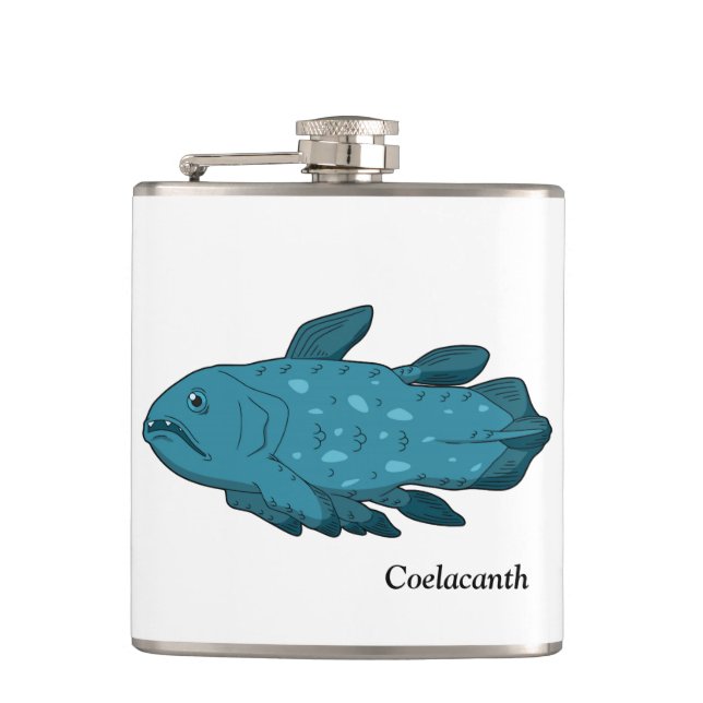 Coelacanth Hip Flask (Front)